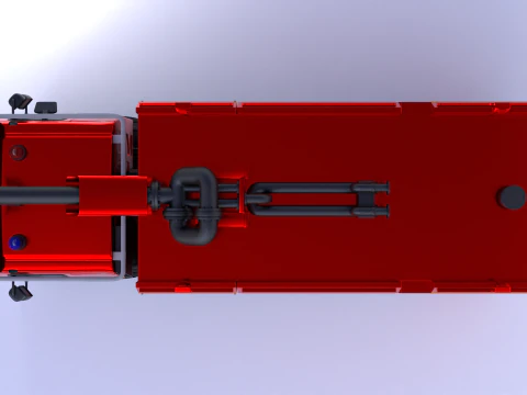 Renault Fire Truck 3D Model