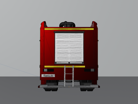 Renault Fire Truck 3D Model