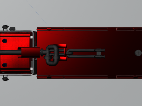 Renault Fire Truck 3D Model