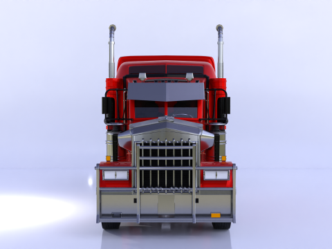 Kenworth W900 High Poly 3D Model