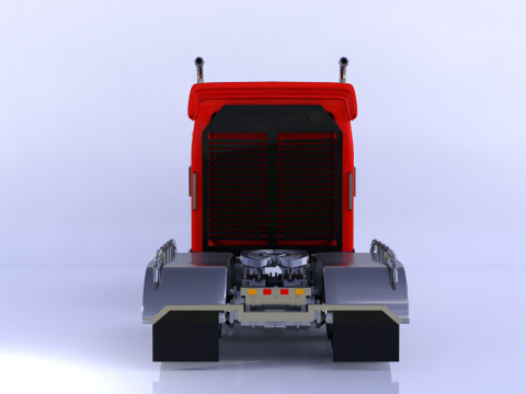 Kenworth W900 High Poly 3D Model