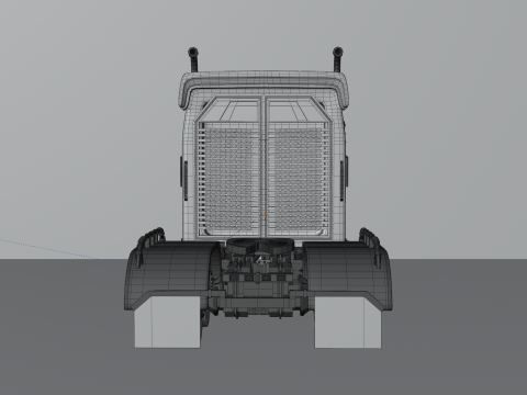 Kenworth W900 High Poly 3D Model