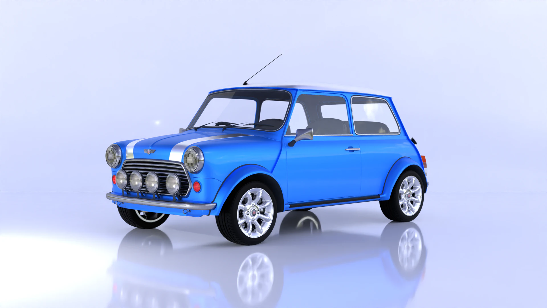 Mini coop S 3D Model .c4d .max .obj .3ds .fbx .stl .blend 