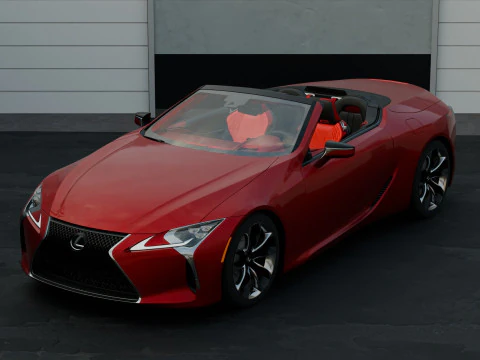 Lexus LC 500 Alto Detalle con Interior Exterior Completamente Detallado Modelo 3D