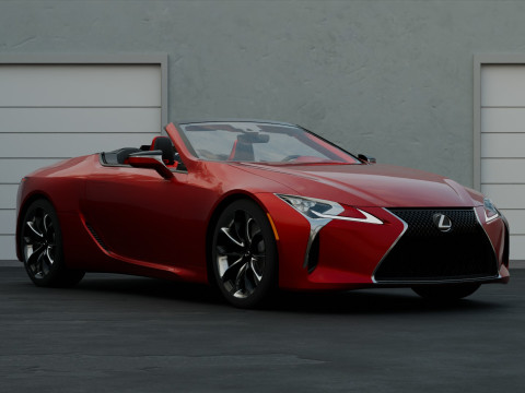 Lexus LC 500 High Detail із повністю деталізованим зовнішнім інтер’єром 3D Модель