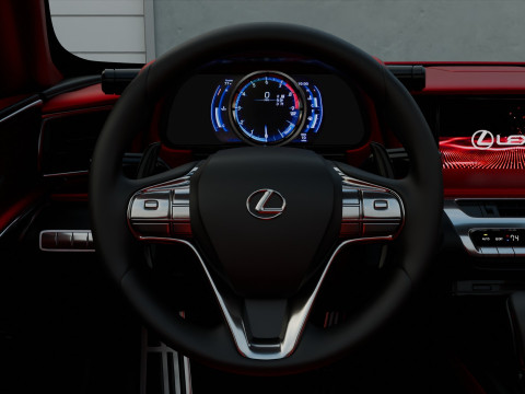 Lexus LC 500 High Detail із повністю деталізованим зовнішнім інтер’єром 3D Модель