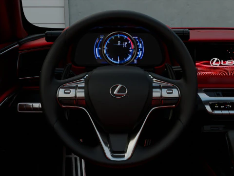 Lexus LC 500 High Detail with Fully Detailed Interior Exterior 3D Model