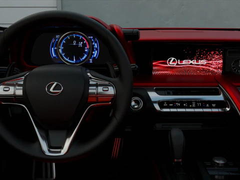 Lexus LC 500 High Detail with Fully Detailed Interior Exterior 3D Model