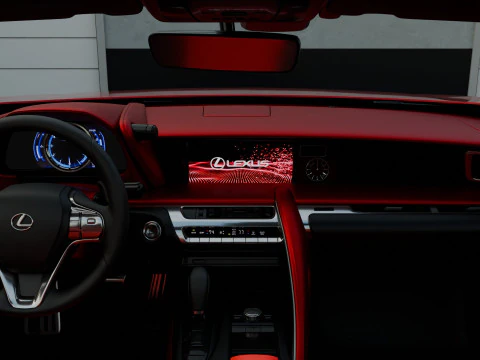 Lexus LC 500 High Detail with Fully Detailed Interior Exterior 3D Model