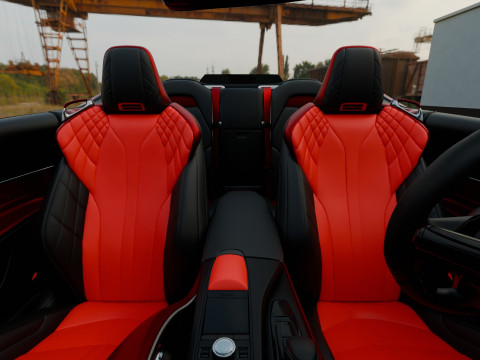 Lexus LC 500 High Detail із повністю деталізованим зовнішнім інтер’єром 3D Модель