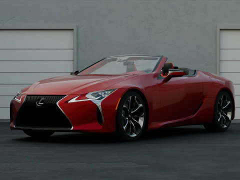 Lexus LC 500 High Detail with Fully Detailed Interior Exterior 3D Model