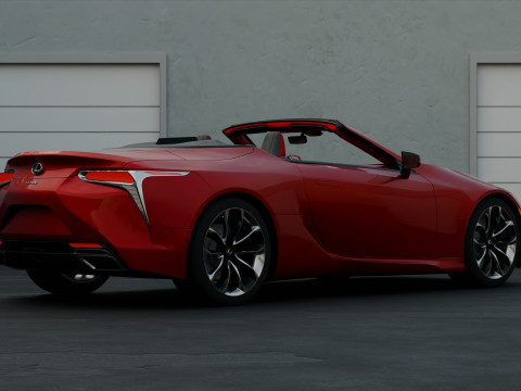 Lexus LC 500 High Detail із повністю деталізованим зовнішнім інтер’єром 3D Модель