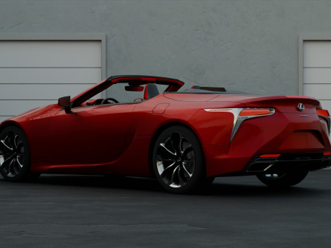 Lexus LC 500 High Detail із повністю деталізованим зовнішнім інтер’єром 3D Модель
