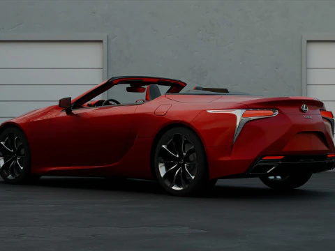 Lexus LC 500 High Detail with Fully Detailed Interior Exterior 3D Model