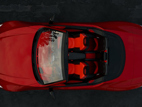 Lexus LC 500 High Detail із повністю деталізованим зовнішнім інтер’єром 3D Модель