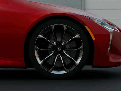 Lexus LC 500 High Detail with Fully Detailed Interior Exterior 3D Model