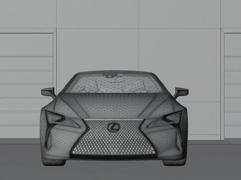 Lexus LC 500 High Detail with Fully Detailed Interior Exterior 3D Model