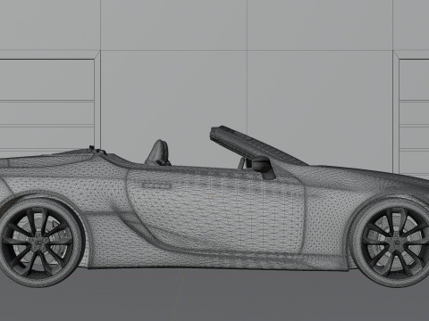 Lexus LC 500 High Detail із повністю деталізованим зовнішнім інтер’єром 3D Модель