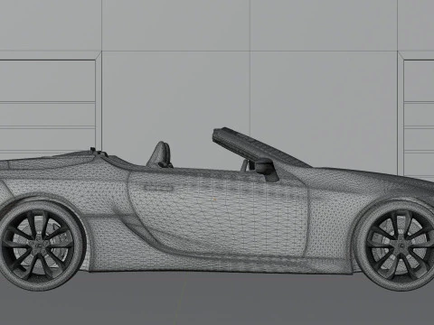 Lexus LC 500 High Detail with Fully Detailed Interior Exterior 3D Model