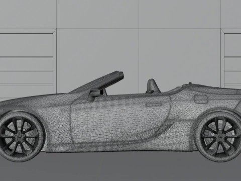 Lexus LC 500 High Detail with Fully Detailed Interior Exterior 3D Model