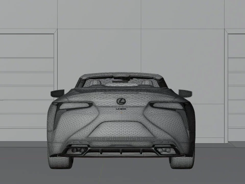 Lexus LC 500 High Detail with Fully Detailed Interior Exterior 3D Model