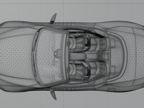 Lexus LC 500 High Detail із повністю деталізованим зовнішнім інтер’єром 3D Модель