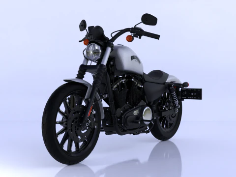 Harley Davidson Iron 883 High-Detail 3D Model
