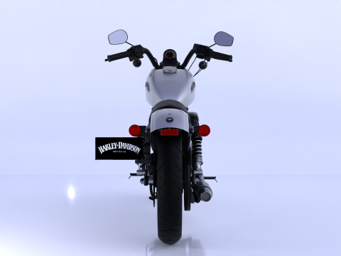 Harley Davidson Iron 883 High-Detail Modello 3D