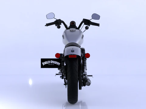 Harley Davidson Iron 883 High-Detail 3D Model