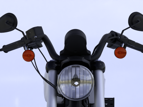 Harley Davidson Iron 883 High-Detail Modello 3D