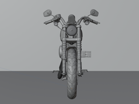 Harley Davidson Iron 883 High-Detail Modello 3D