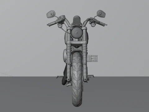 Harley Davidson Iron 883 High-Detail 3D Model