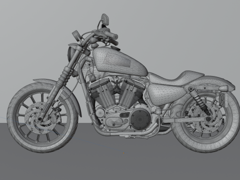 Harley Davidson Iron 883 High-Detail Modello 3D