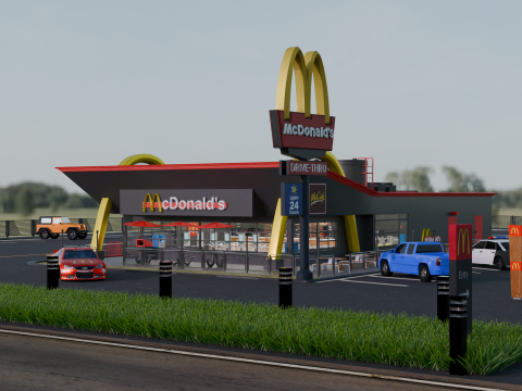 McDonalds Restaurant 3D Модель