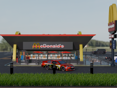 McDonalds Restaurant 3D Model