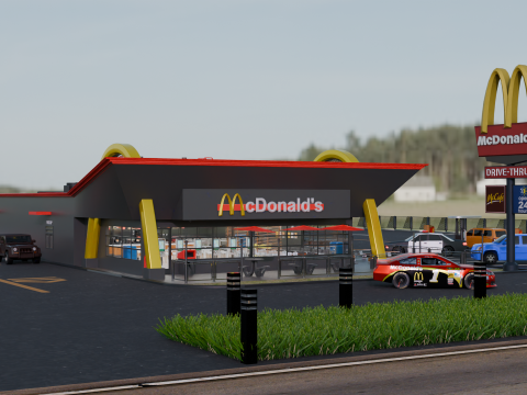 McDonalds Restaurant 3D Model