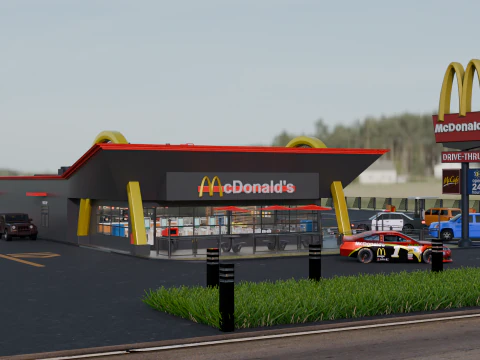 McDonalds Restaurant 3D Model