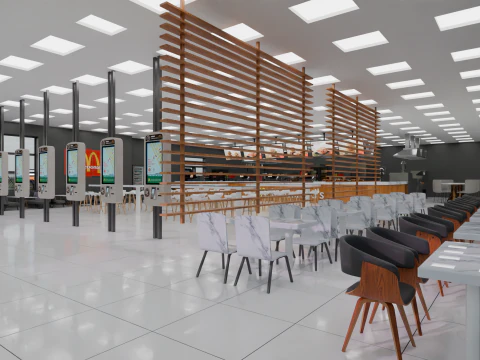 McDonalds Restaurant 3D Model