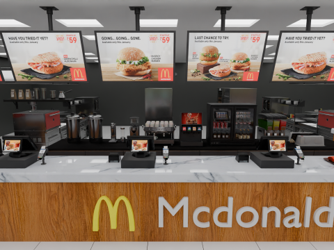 McDonalds Restaurant 3D Model