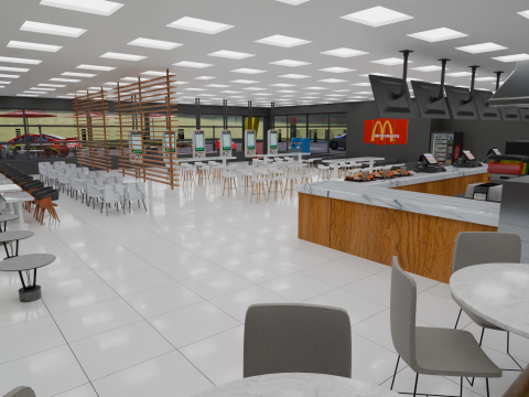 McDonalds Restaurant 3D Model