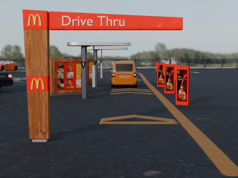 McDonalds Restaurant 3D Model