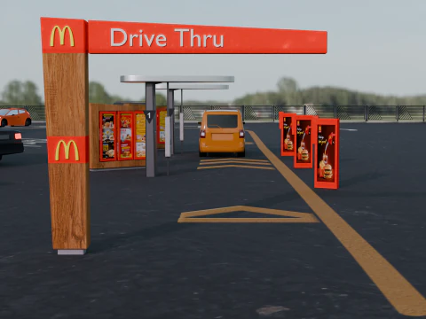 McDonalds Restaurant 3D Model