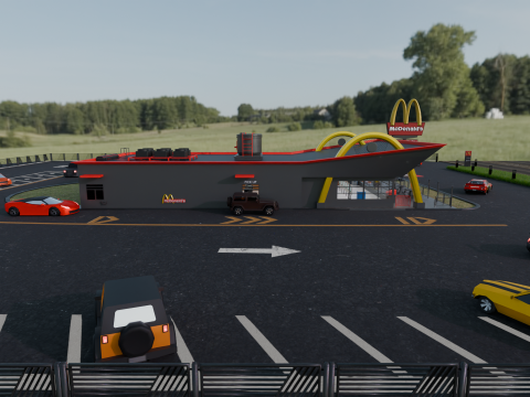 McDonalds Restaurant 3D Model