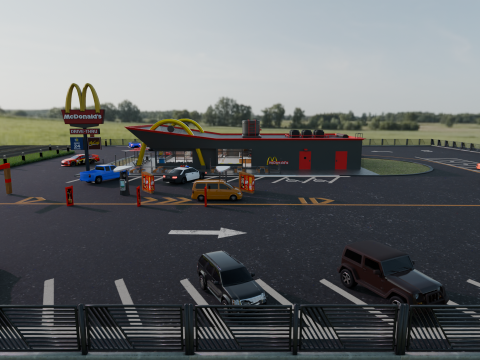 McDonalds Restaurant 3D Model