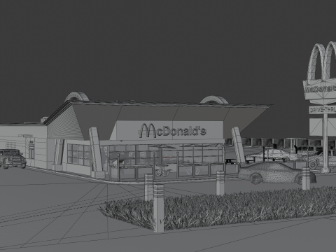 McDonalds Restaurant 3D Model