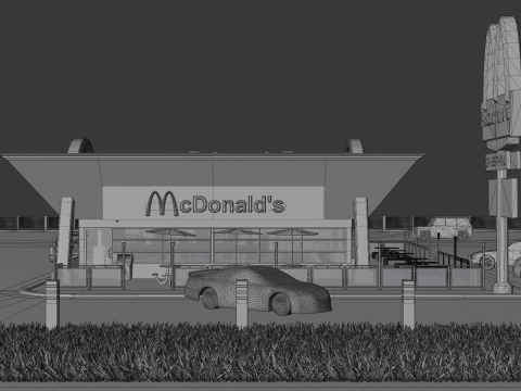 McDonalds Restaurant 3D Model