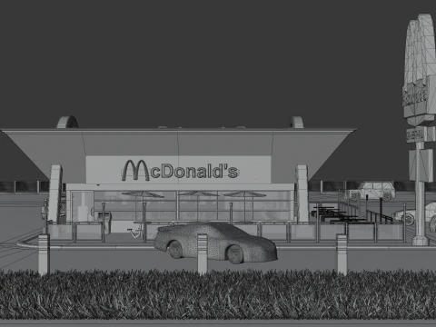 McDonalds Restaurant 3D Model