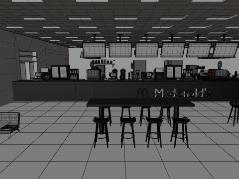 McDonalds Restaurant 3D Model