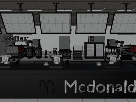 McDonalds Restaurant 3D Model