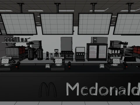 McDonalds Restaurant 3D Model